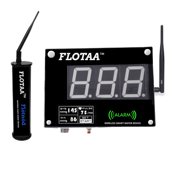 Digital water level indicator with Wireless smart water device - Flotaa