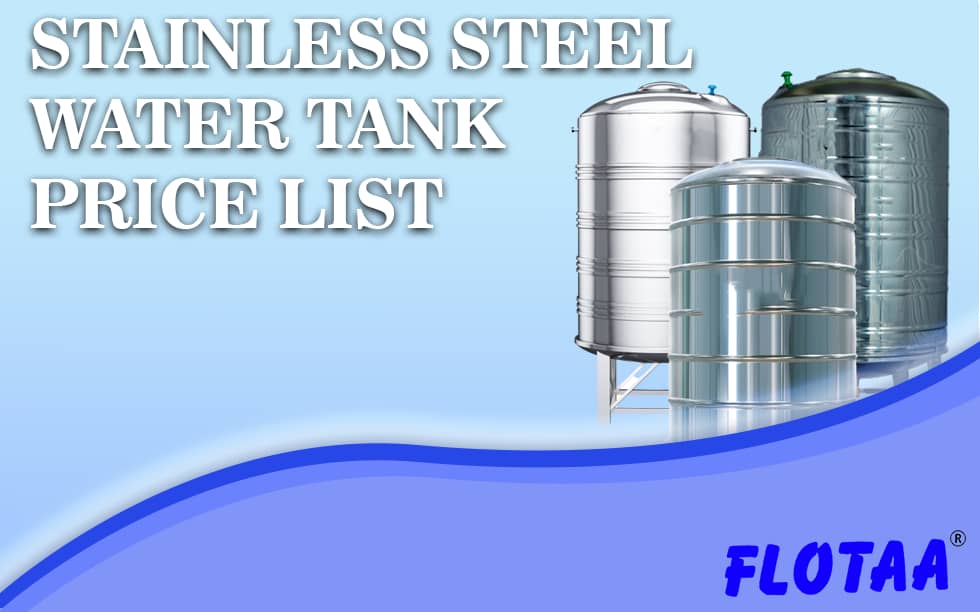 Stainless Steel Water Tank Price List